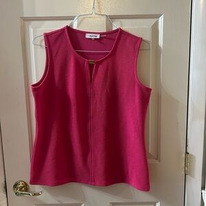 Pink Sleeveless Calvin Klein Blouse
